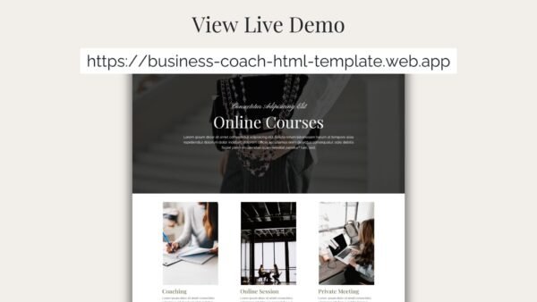 Business Coach HTML Template - Responsive Business Coaching Multi-Page Website - Bootstrap 5
