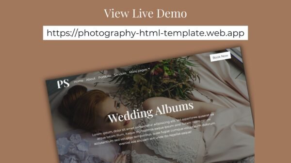 Photography HTML Template - Responsive Photographer Multi Page Website Bootstrap 5 Web Design