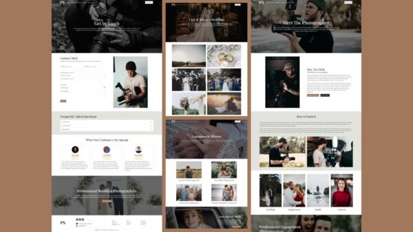 Photography HTML Template - Responsive Photographer Multi Page Website Bootstrap 5 Web Design