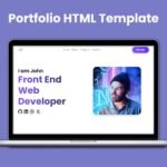 Modern Portfolio HTML Template - Responsive Landing Page Bootstrap 5 Design