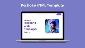 Modern Portfolio HTML Template - Responsive Landing Page Bootstrap 5 Design