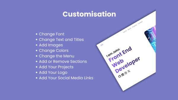 Modern Portfolio HTML Template - Responsive Landing Page Bootstrap 5 Design